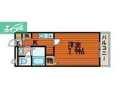 フィネス昭和町I(1K/4階)の間取り写真