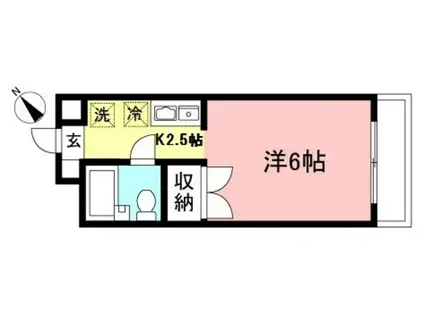 メゾンK(1K/2階)の間取り写真