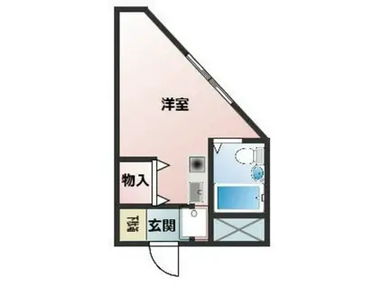 スターハイム星野(ワンルーム/1階)の間取り写真