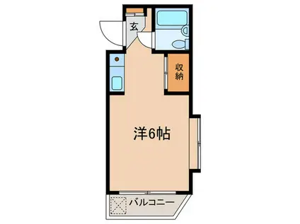 TERRACEKAKINUMA(ワンルーム/2階)の間取り写真