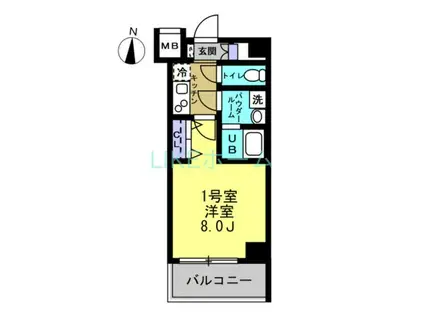 ルーラル二十五番館(1K/3階)の間取り写真