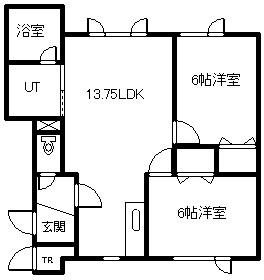 ダヴィンチ(2LDK/2階)の間取り写真