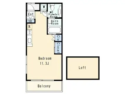 HIRO HOUSE(ワンルーム/3階)の間取り写真