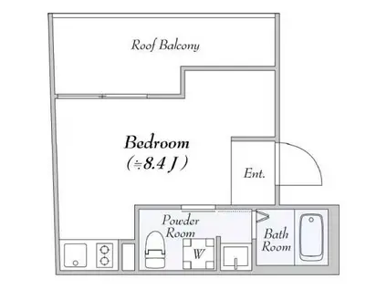 DSVARIE高田馬場レジデンス(ワンルーム/3階)の間取り写真