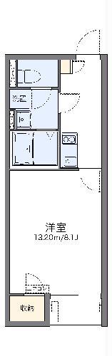 レオネクストカーサ藤(1K/2階)の間取り写真
