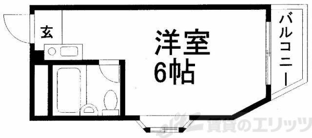 ヤスダマンション(ワンルーム/2階)の間取り写真