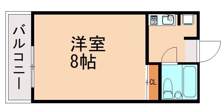 PLイースト箱崎公園(1K/3階)の間取り写真