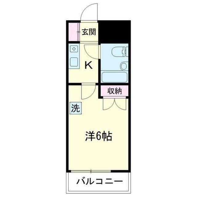 ライブコア清瀬(1K/1階)の間取り写真