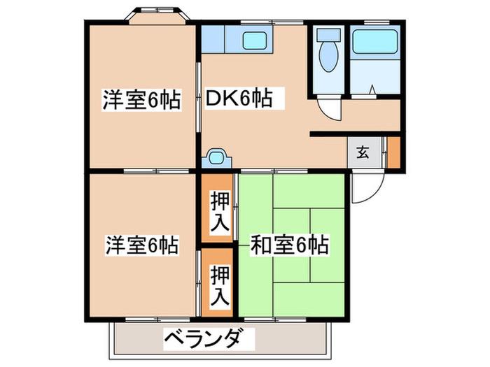 大光マンション(3DK/3階)の間取り写真