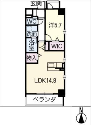 BELLE MAISON CONFORT(1LDK/1階)の間取り写真