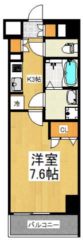 NーSTAGE上北台(1K/3階)の間取り写真
