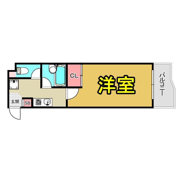 COLLECTION桜ノ宮II(1K/8階)の間取り写真