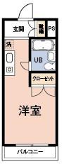 アーバン東陽第3ビル(ワンルーム/2階)の間取り写真