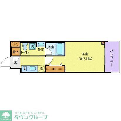 ステージグランデ八王子III(1K/5階)の間取り写真