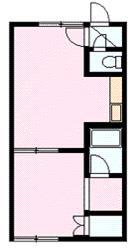 オアシス132(1DK/1階)の間取り写真