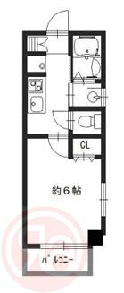 GRANDEL・K(1K/5階)の間取り写真