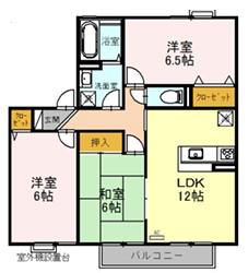 ハートランドI棟(3LDK/2階)の間取り写真