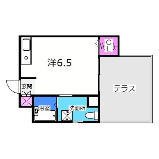 エヌエムトレーズ(ワンルーム/1階)の間取り写真