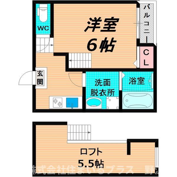 コンフォーティア(1K/1階)の間取り写真