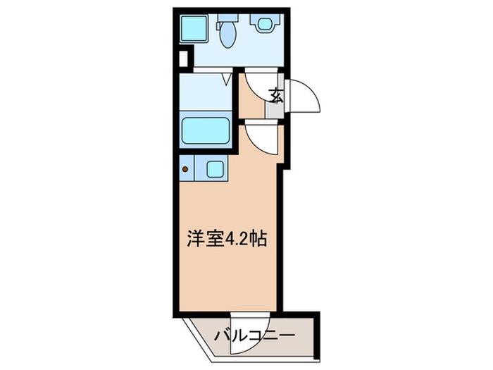 ロイヤル赤羽IV(ワンルーム/1階)の間取り写真
