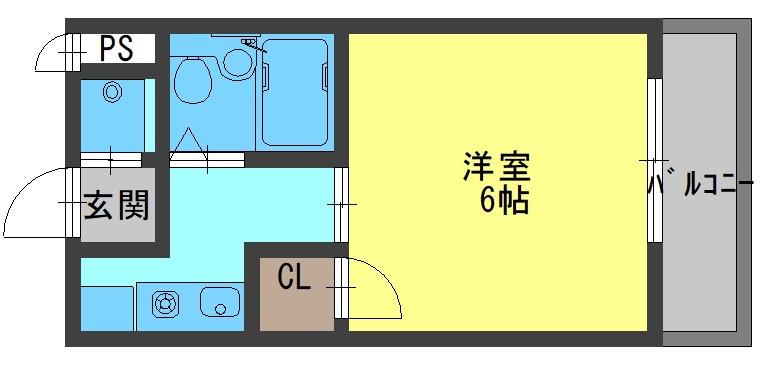 メゾン大和田(1K/3階)の間取り写真