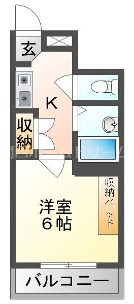 アネックス高橋(1K/1階)の間取り写真