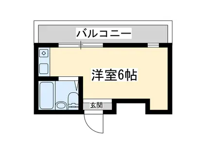 ジオナ柴島Ⅲ(ワンルーム/4階)の間取り写真