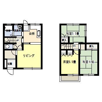 シティコート清住A棟(3LDK/1階)の間取り写真