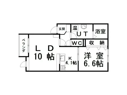 DRESSE(1LDK/3階)の間取り写真