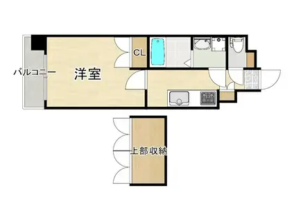 ORIENT BLD NO.87 マリアージュステーション(1K/2階)の間取り写真