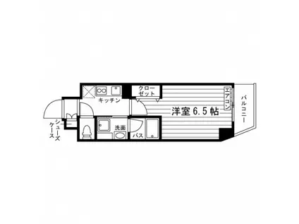 レジディア志村坂上2(ワンルーム/7階)の間取り写真
