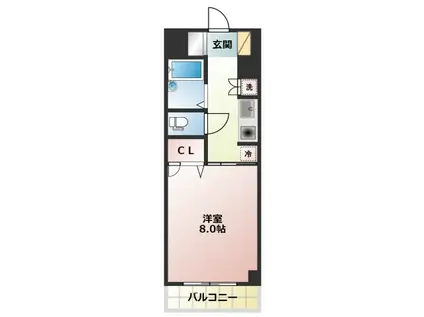 エスペランサ津島(1K/5階)の間取り写真