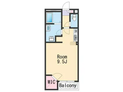 レオネクストアンジェリカ(1K/1階)の間取り写真