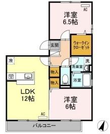 パーチェ(2LDK/3階)の間取り写真