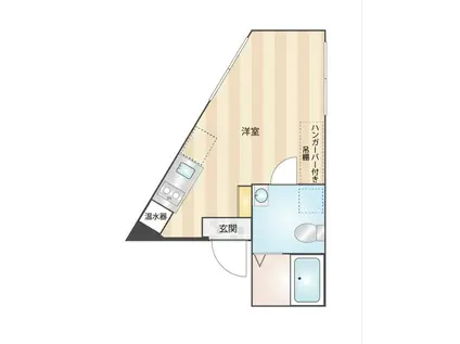 レガーロ矢口渡(ワンルーム/4階)の間取り写真