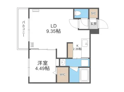 FRAN S7フラン S7(1LDK/3階)の間取り写真
