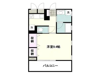 ARCADIA(1K/2階)の間取り写真