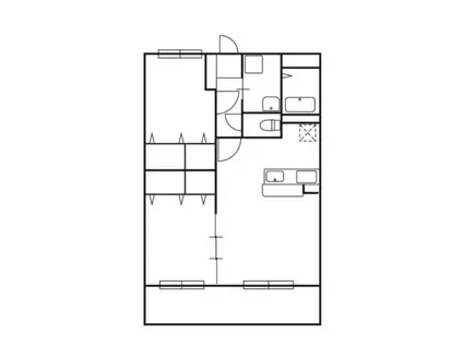 リアンレガーロ大分鶴崎ステーション(2LDK/4階)の間取り写真