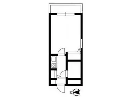 プラティーク池袋(1K/2階)の間取り写真