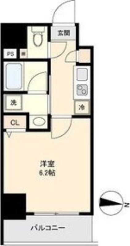 CAVANA新栄(1K/7階)の間取り写真