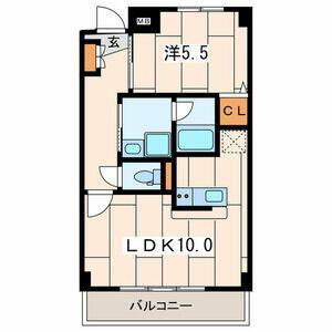 グレイス・ヒルズ・葛ヶ谷(1LDK/2階)の間取り写真