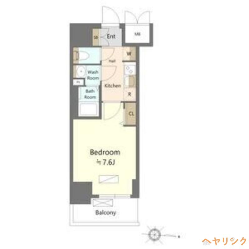 SHOKEN RESIDENCE名古屋(1K/11階)の間取り写真