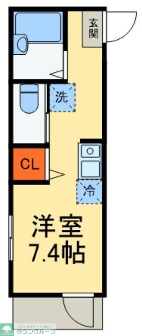 グレイス五反野(ワンルーム/1階)の間取り写真
