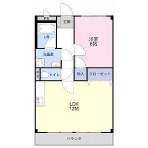 プリエール・ド・リラ(1LDK/2階)の間取り写真