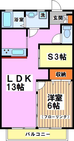 カーサヴェルデ南荻窪D棟(1SLDK/1階)の間取り写真