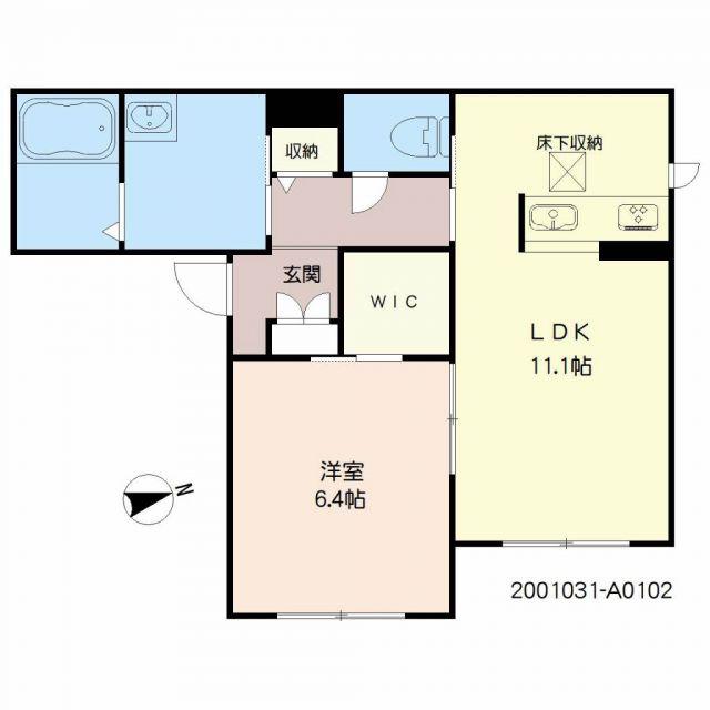 シャーメゾン縁(1LDK/1階)の間取り写真