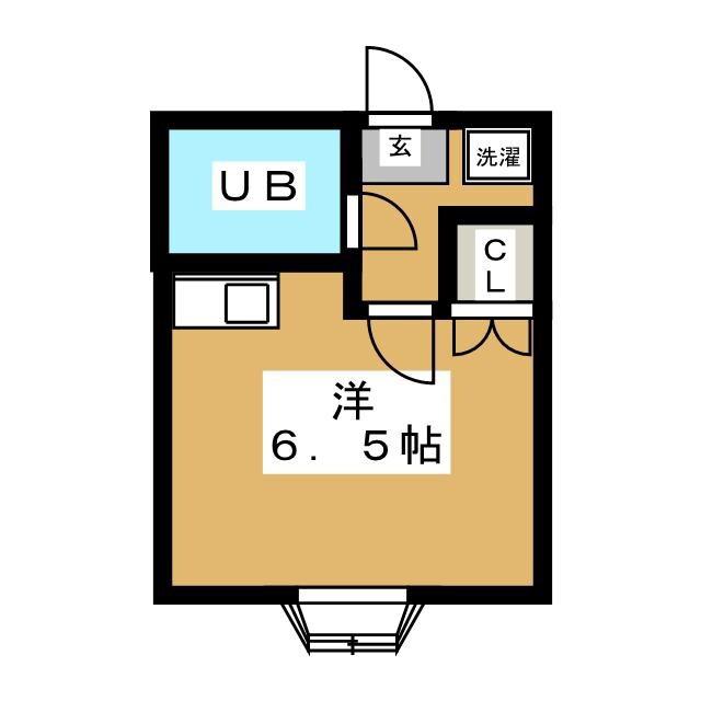 フラット三宿(ワンルーム/2階)の間取り写真