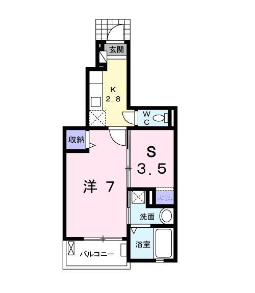H&Sコンフォートテラス(2K/1階)の間取り写真