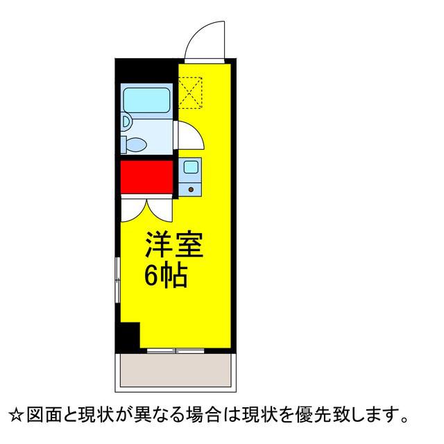 AIR FORCE1(ワンルーム/4階)の間取り写真