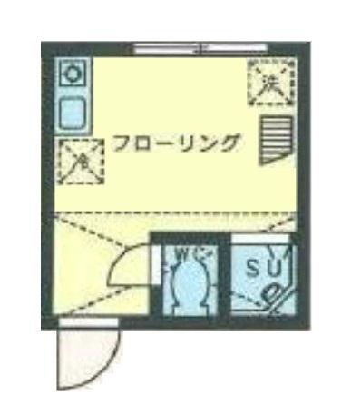 TM貝塚II(ワンルーム/2階)の間取り写真
